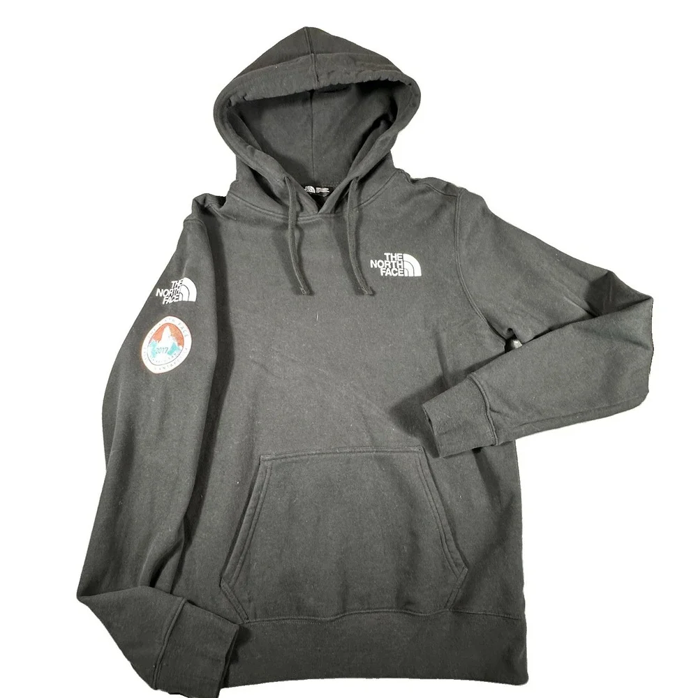 North Face Hoodie Mens Small Black Queen Maud Land Antarctica 2017 Expedition